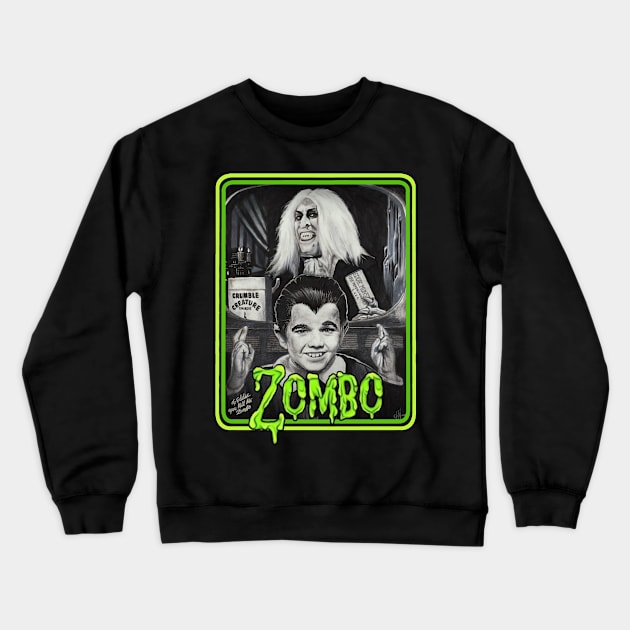 zombo 2 Crewneck Sweatshirt by Chris Hoffman Art